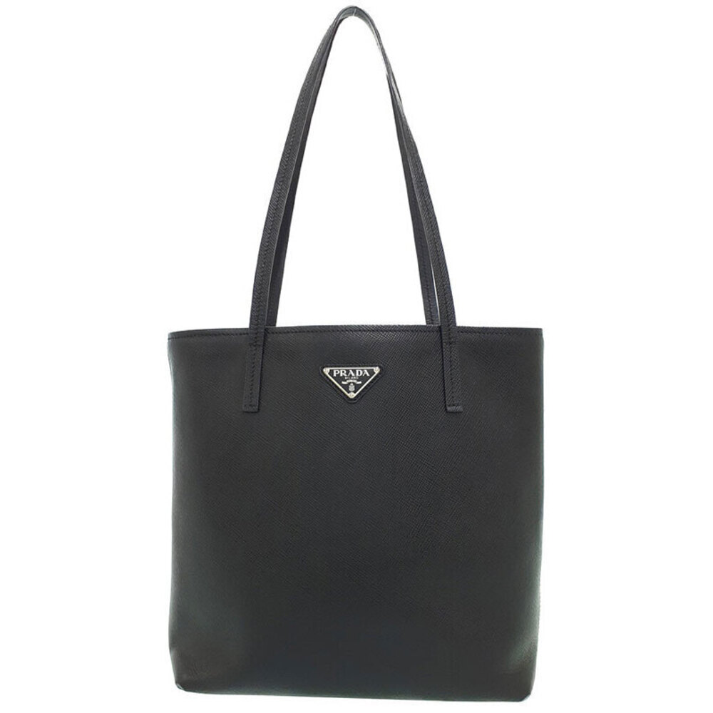 Prada Saffiano leather tote bag black